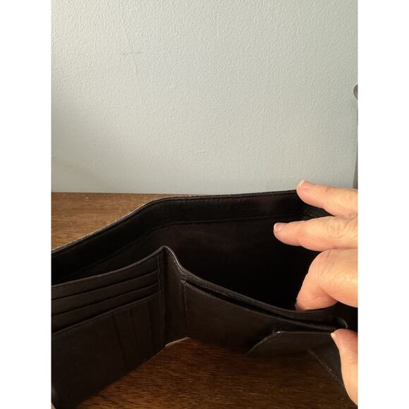 PRADA Black Fabric Large Trifold Wallet - Picture 5 of 5
